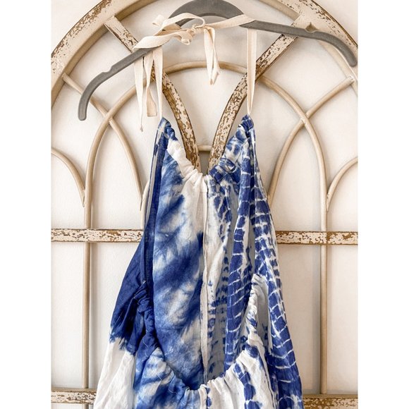 Free People Linen Moody Blues One Piece Halter Jumpsuit - Picture 6 of 11